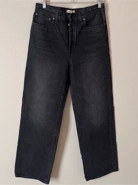 Madewell Women's Black Relaxed Straight Jeans